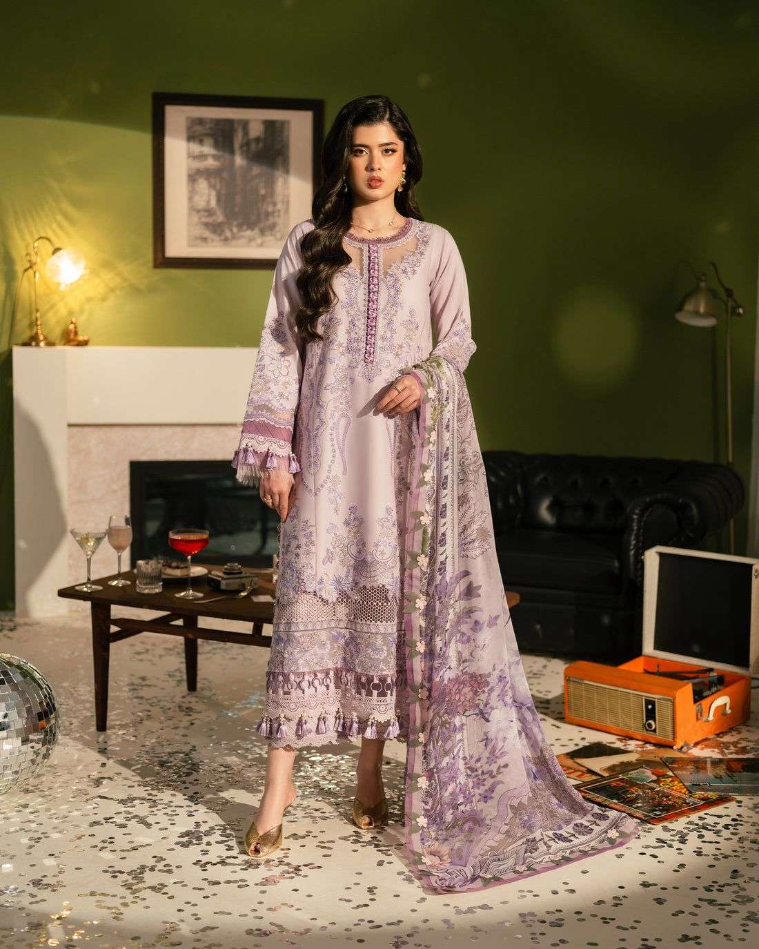 Le Premier Unstitched Embroidered Lawn 2026 by JADE-04
