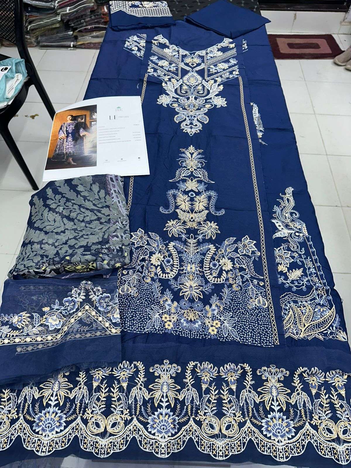 Le Premier Unstitched Embroidered Lawn 2026 by JADE-17