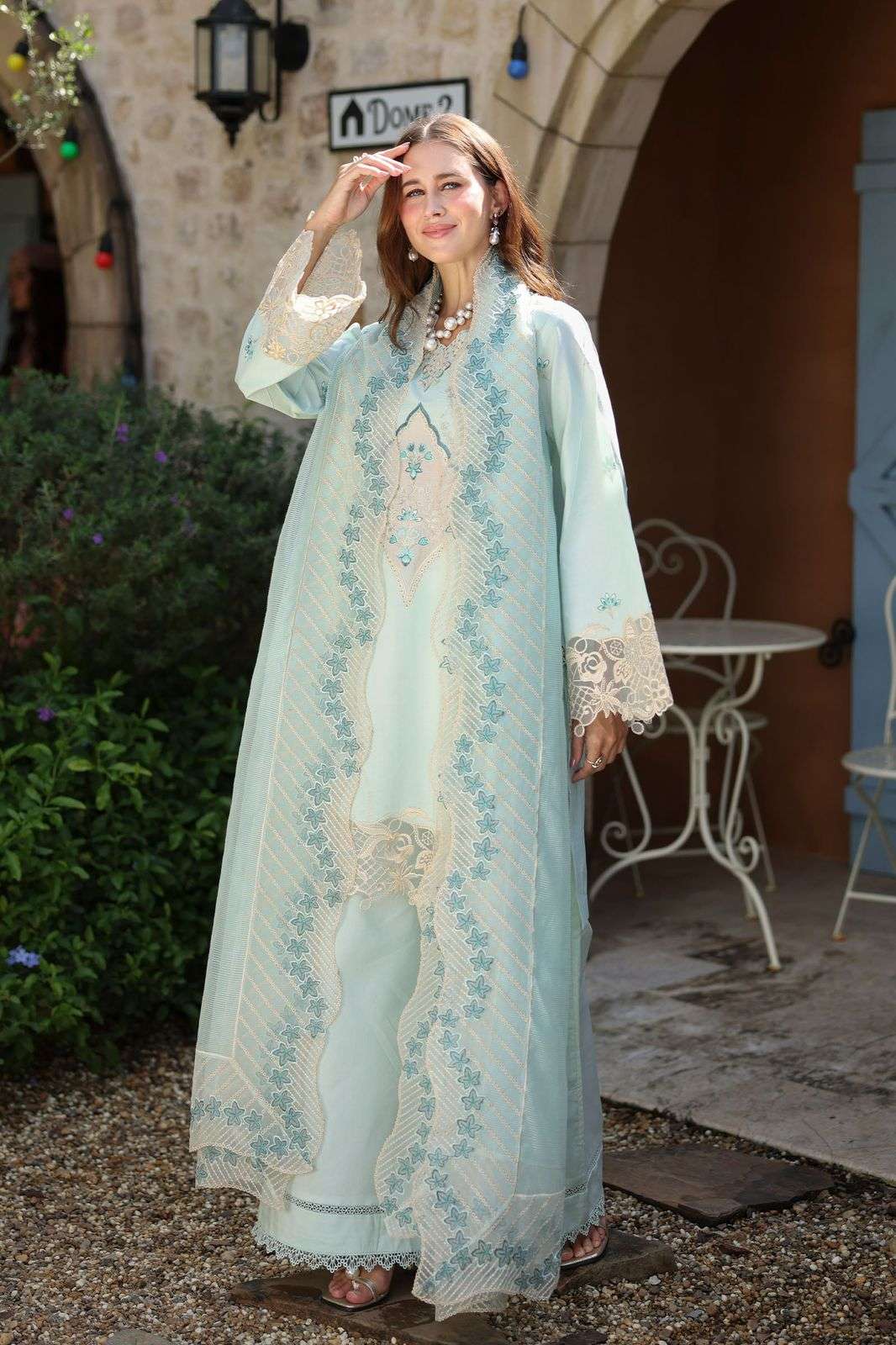 Luxury Embroidered Lawn Unstitch 2026 by Raaya-03