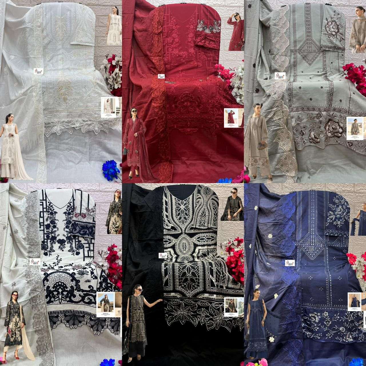 MARIYA B LUXURY LAWN COLLECTION VOL - 05 BY SHREE FABS - 01 - 06 B