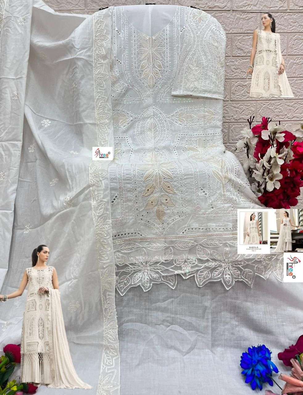 MARIYA B LUXURY LAWN COLLECTION VOL - 05 BY SHREE FABS - 01