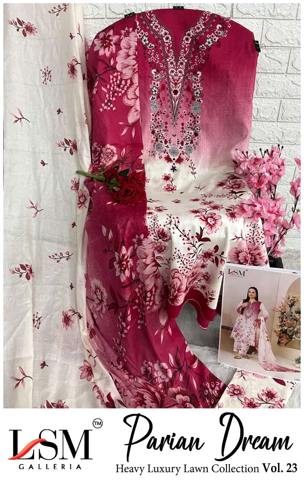 PARIAN DREAM HEAVY LUXURY LAWN COLLECTION VOL - 23 BY LSM-08