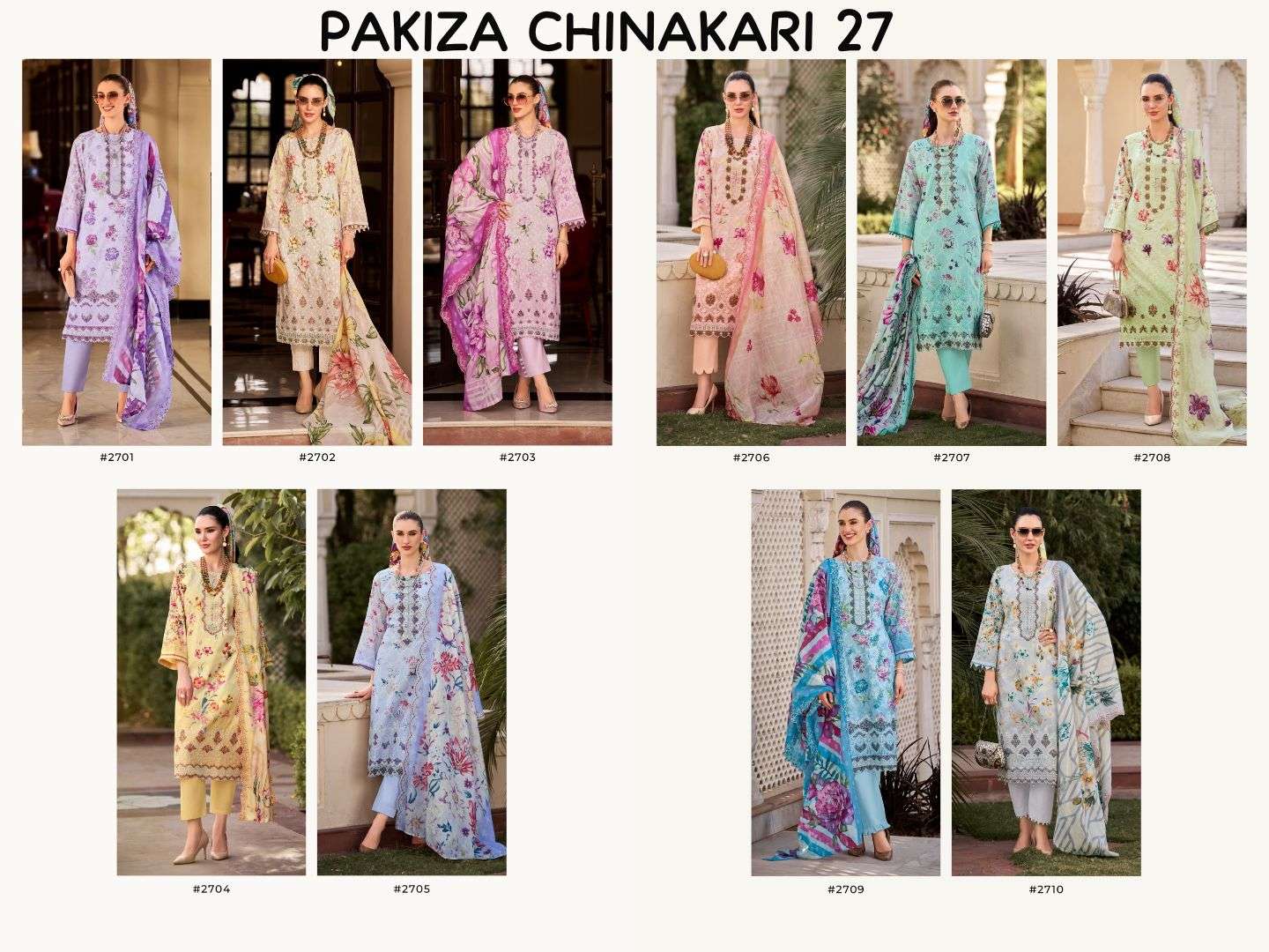 CHIKANKARI VOL - 27 BY PAKIZA PRINTS - 01 - 10