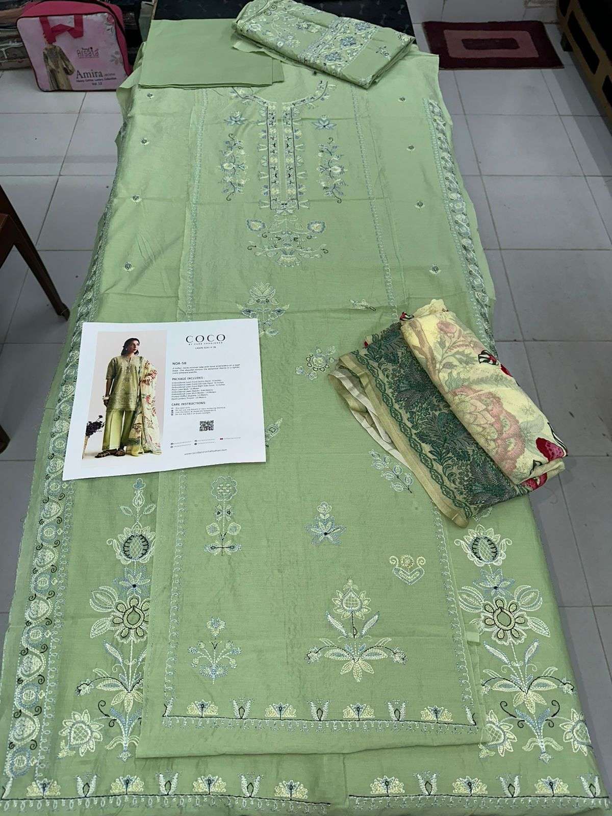 COCO VOL - 02 LUXURY DIGITAL PRINTED & EMBROIDERED LAWN BY ZARA SHAHJAHAN - 04