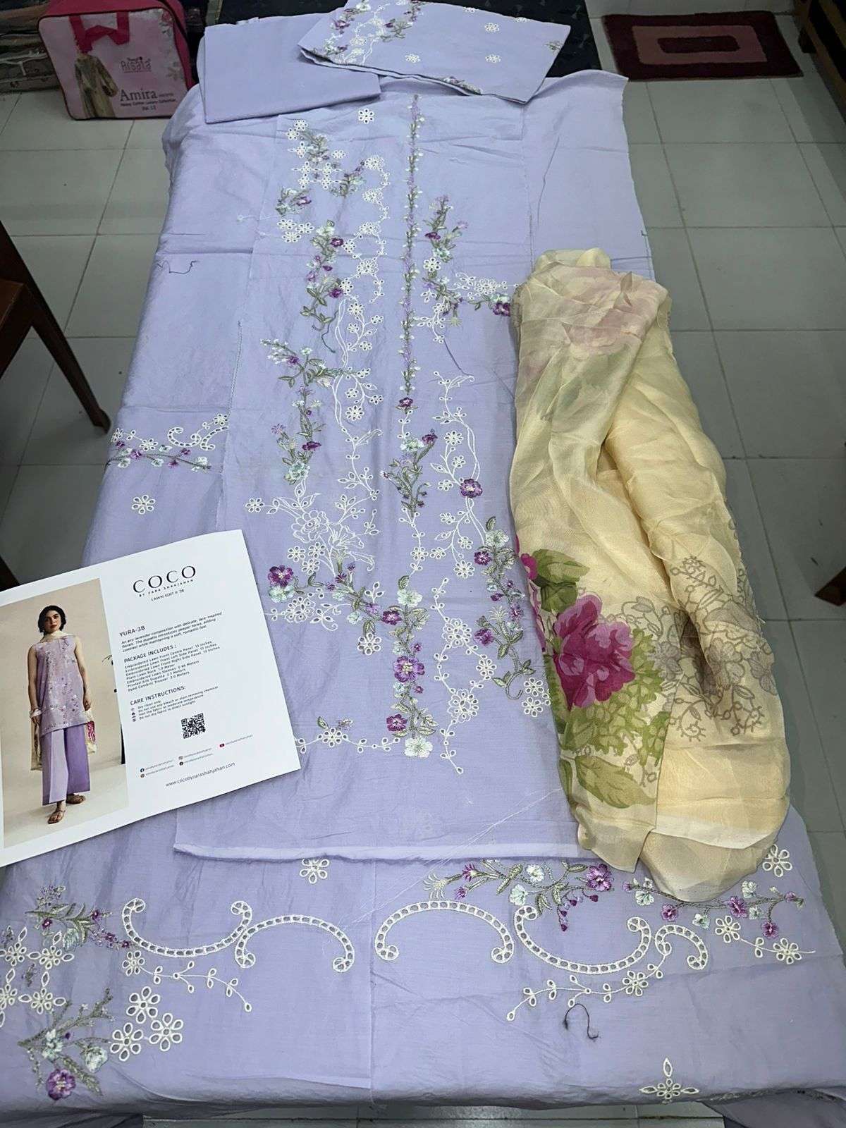 COCO VOL - 02 LUXURY DIGITAL PRINTED & EMBROIDERED LAWN BY ZARA SHAHJAHAN - 06