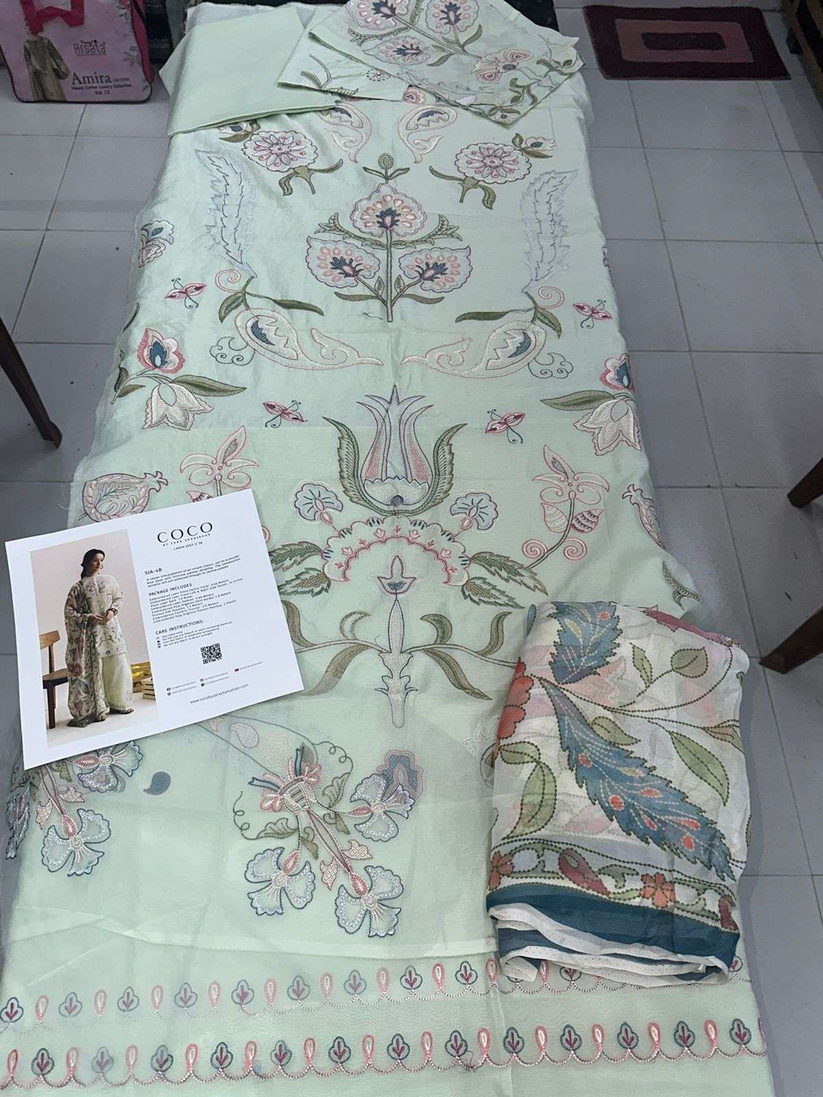 COCO VOL - 02 LUXURY DIGITAL PRINTED & EMBROIDERED LAWN BY ZARA SHAHJAHAN - 09