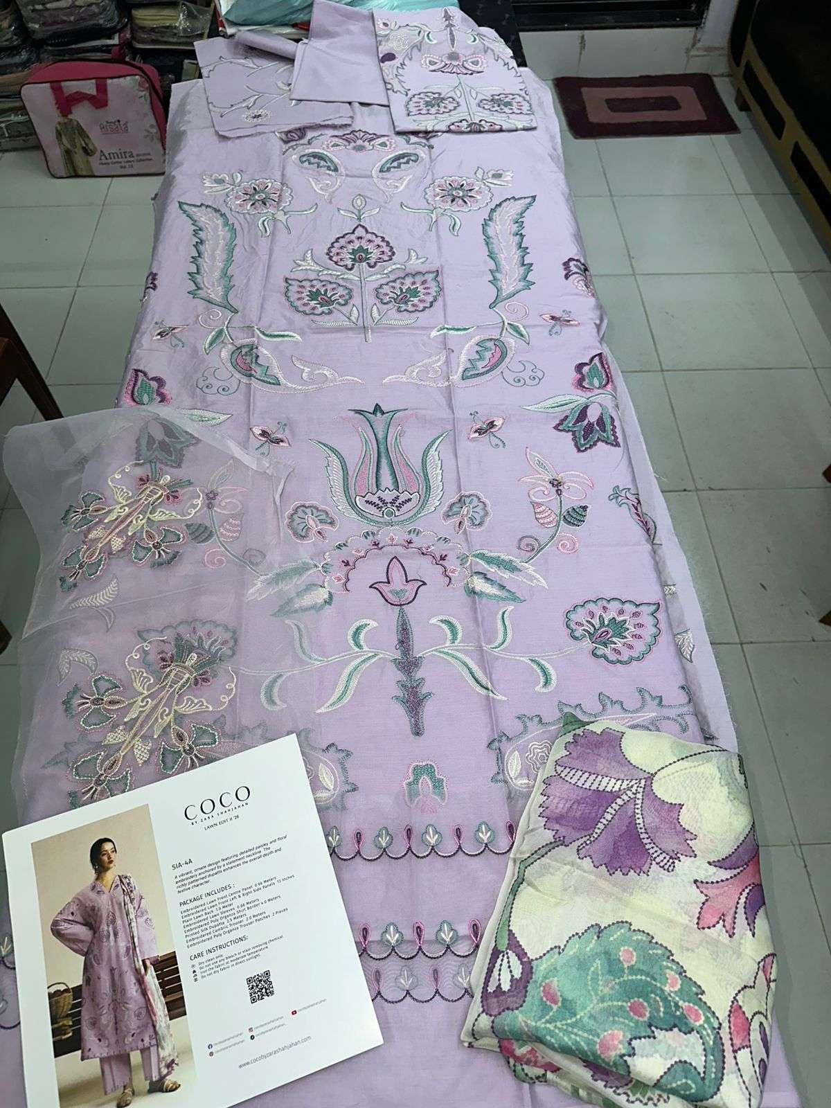 COCO VOL - 02 LUXURY DIGITAL PRINTED & EMBROIDERED LAWN BY ZARA SHAHJAHAN - 14