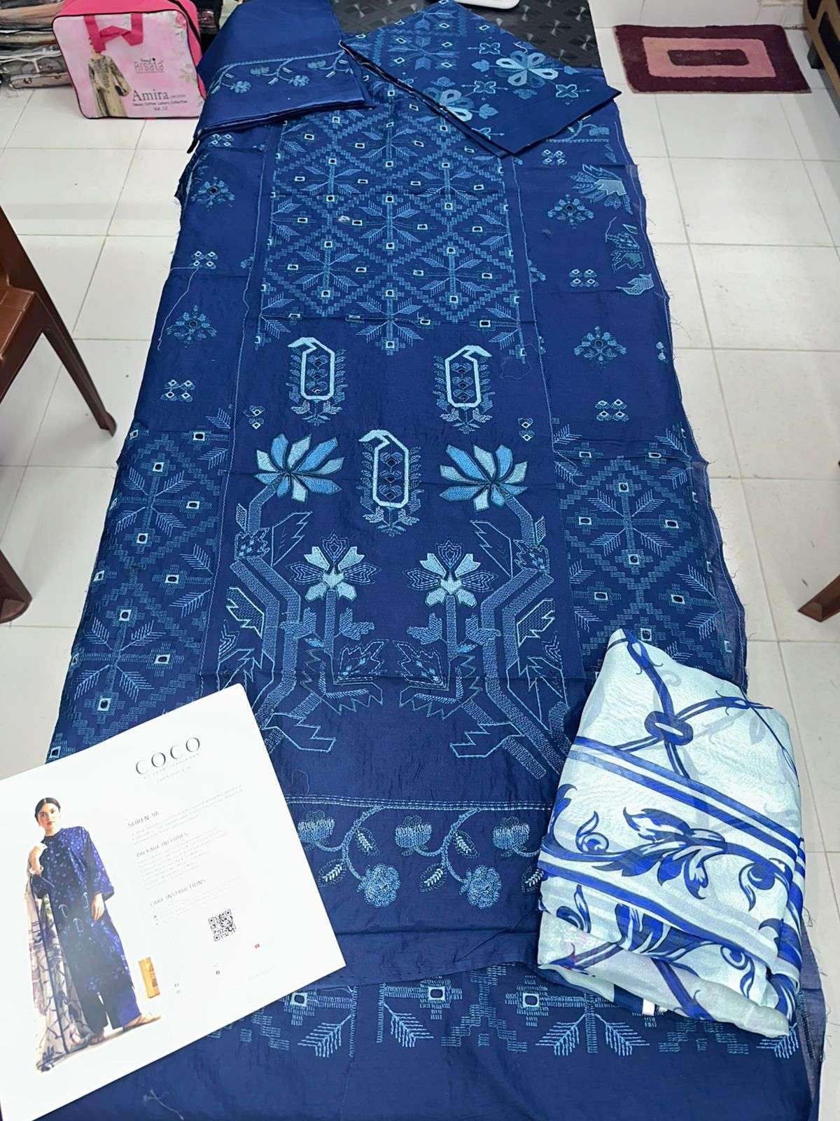 COCO VOL - 02 LUXURY DIGITAL PRINTED & EMBROIDERED LAWN BY ZARA SHAHJAHAN - 15