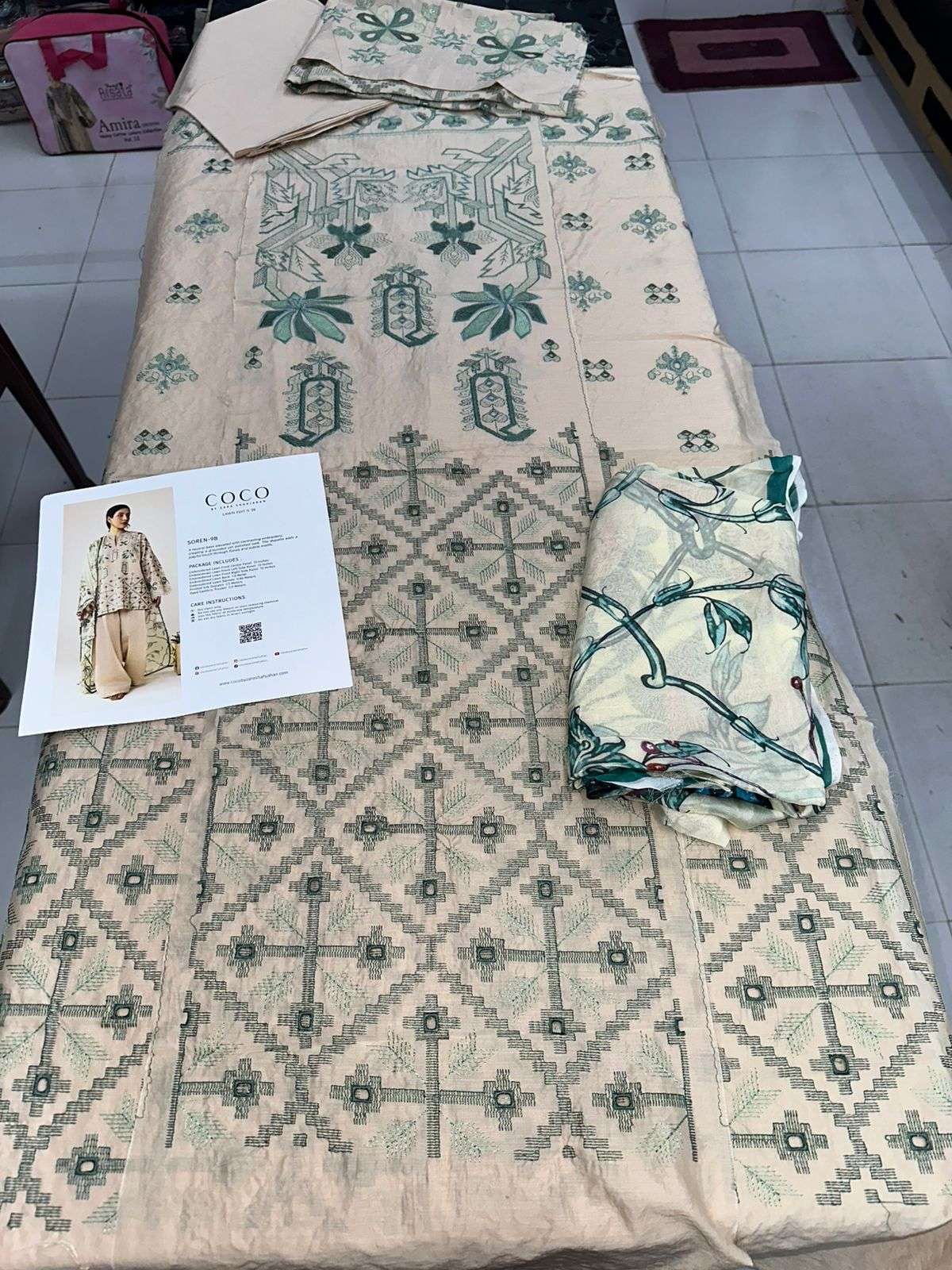 COCO VOL - 02 LUXURY DIGITAL PRINTED & EMBROIDERED LAWN BY ZARA SHAHJAHAN - 17