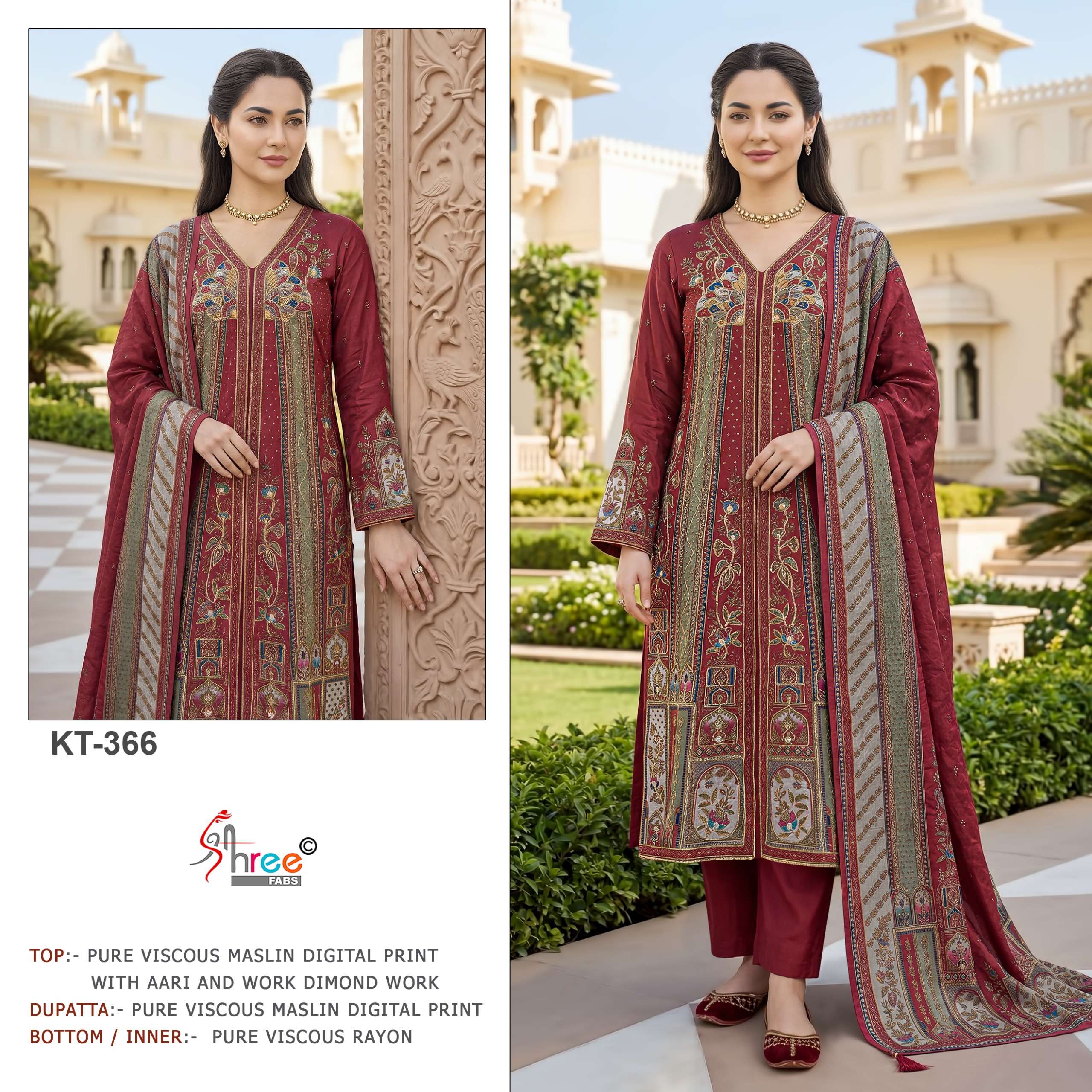 DESIGN NO. KT - 366 BY SHREE FABS - 01