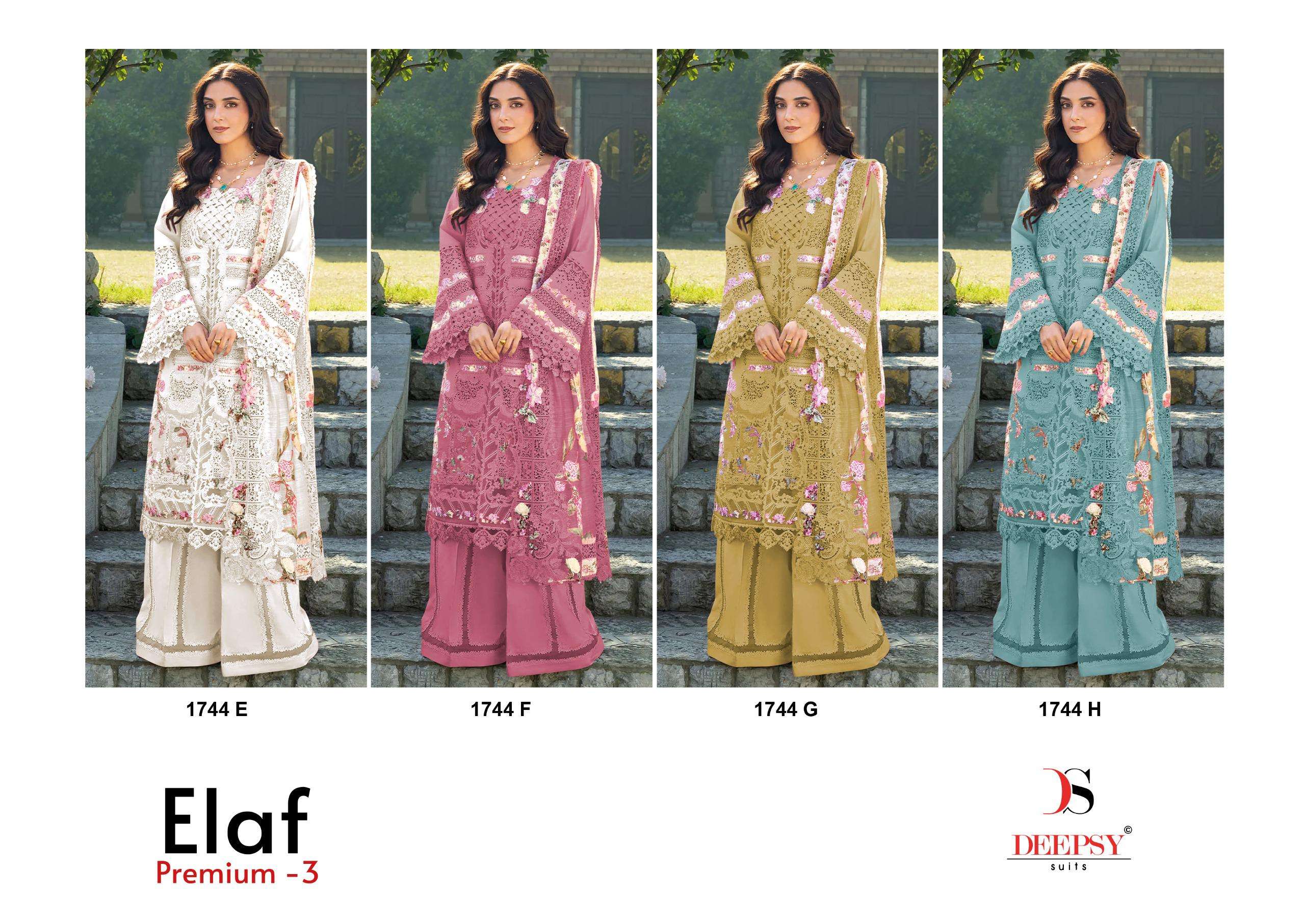 ELAF PREMIUM - 03 LUXURY LAWN D NO. 1744 BY DEEPSY SUITS - 01 - 04
