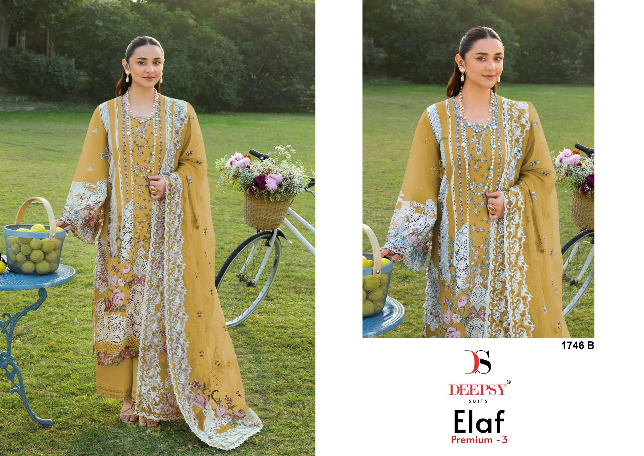 ELAF PREMIUM - 03 LUXURY LAWN D NO. 1746 BY DEEPSY SUITS - 02