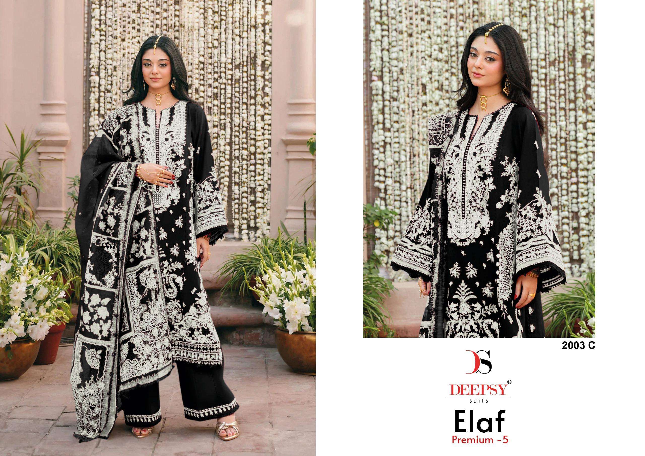 ELAF PREMIUM - 03 LUXURY LAWN D NO. 2003 BY DEEPSY SUITS - 03