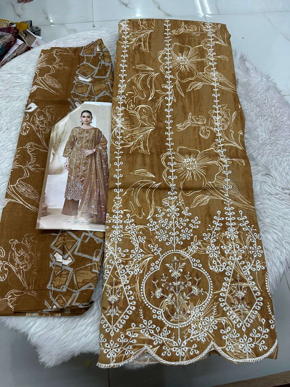 Falah Premium Cotton Collection Code - 50068 By Falah Designer Suits - 01