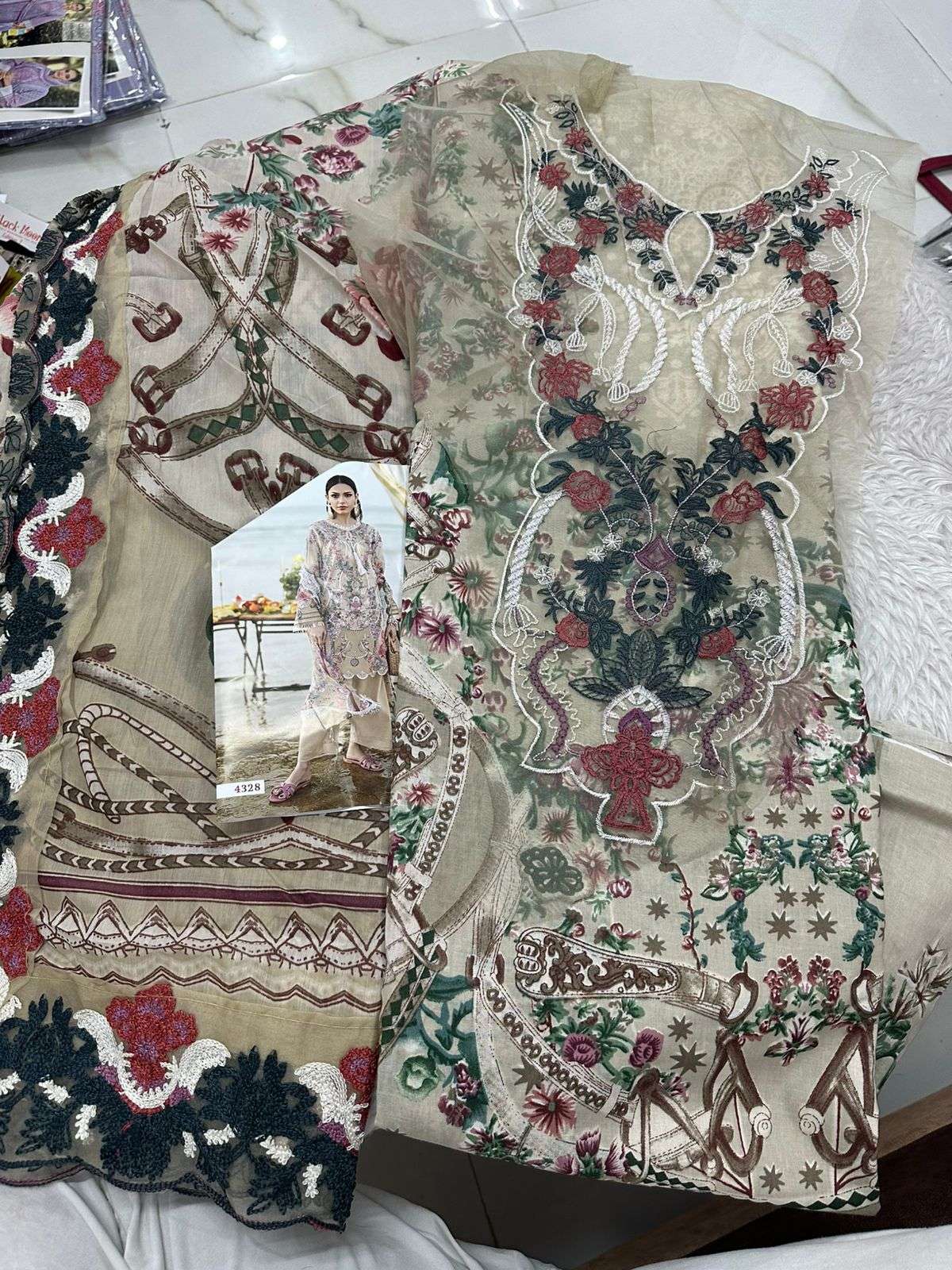 Falah Premium Cotton Collection Code - 50069 By Falah Designer Suits - 02