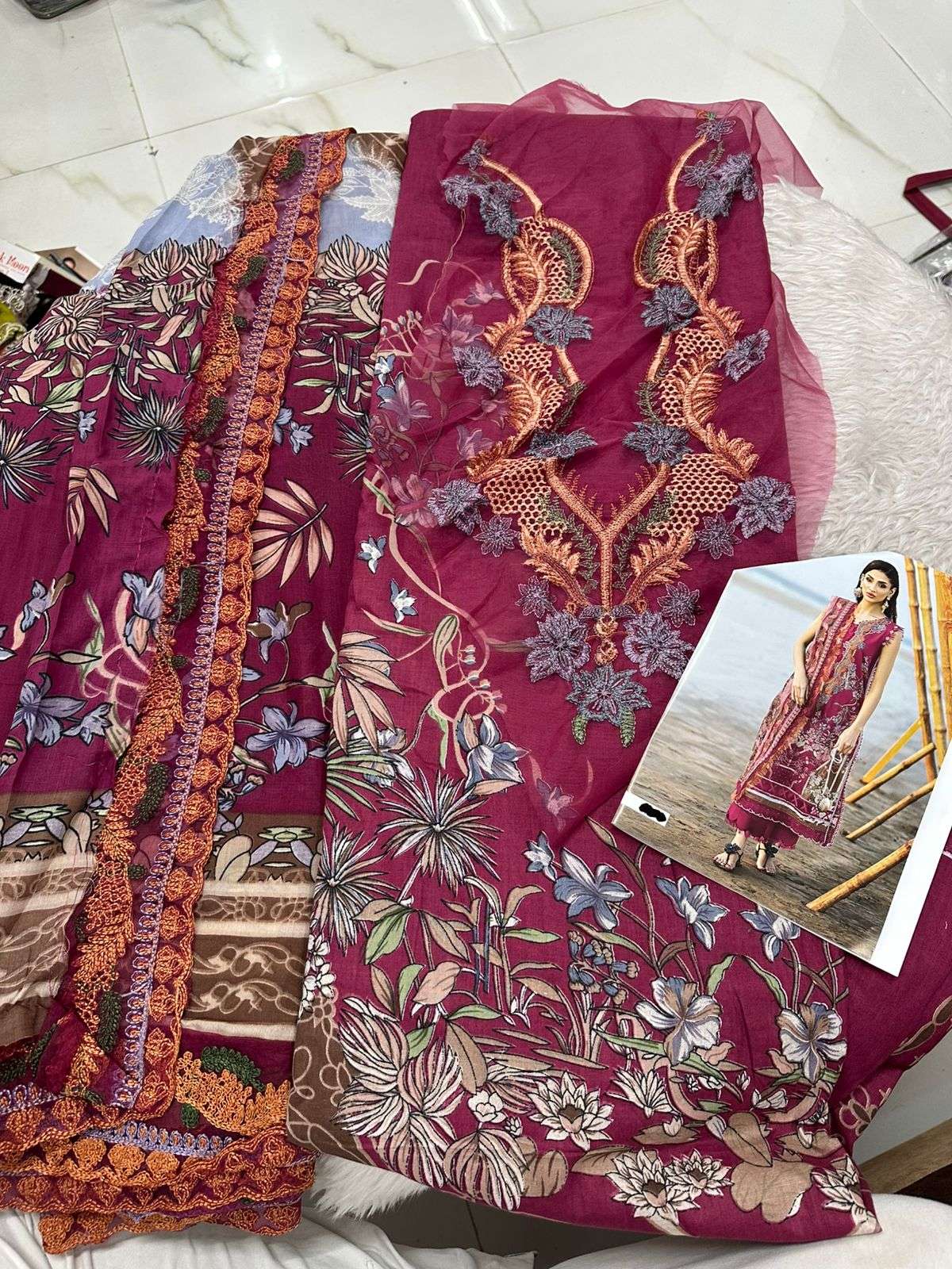 Falah Premium Cotton Collection Code - 50069 By Falah Designer Suits - 04