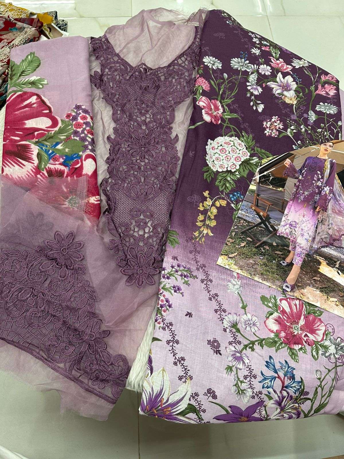 Falah Premium Cotton Collection Code - 50070 By Falah Designer Suits - 01 - 08 B