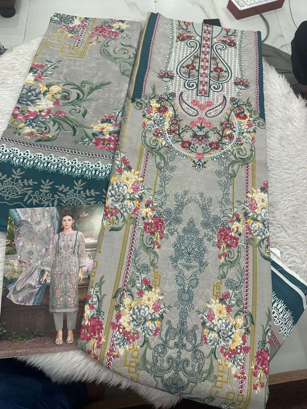 Falah Premium Cotton Collection Code - 50072 By Falah Designer Suits - 07