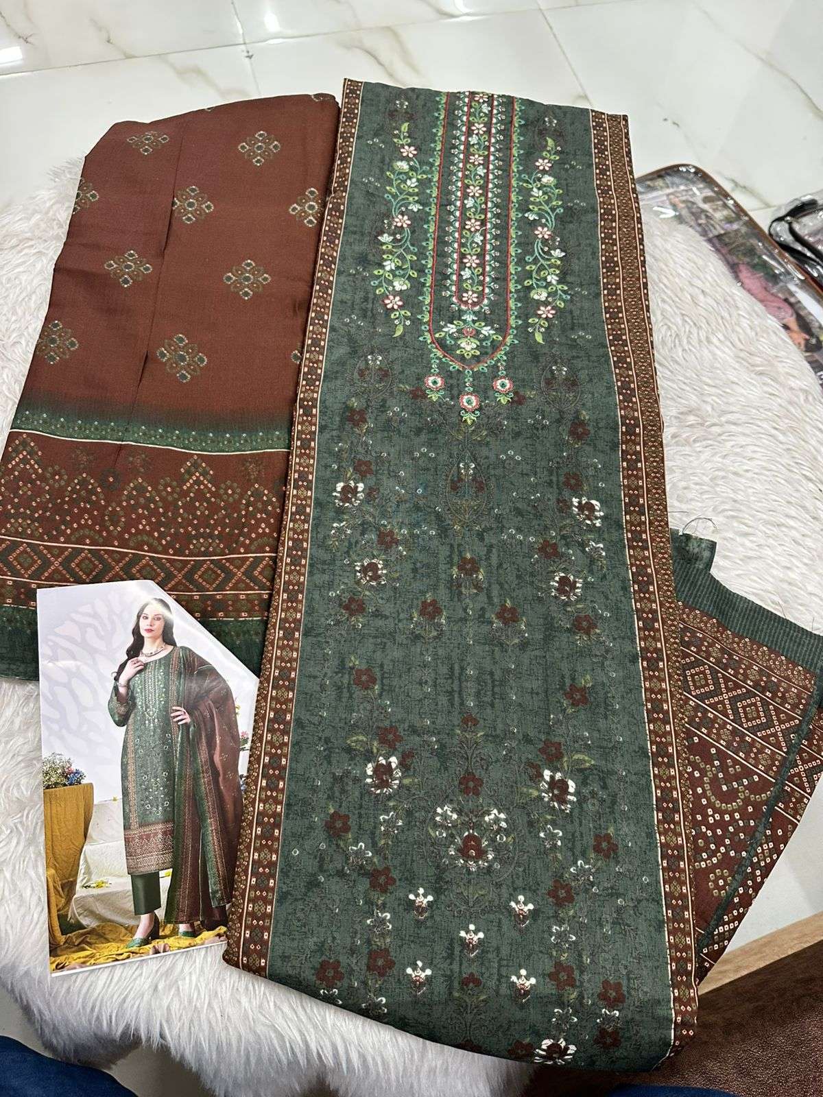 Falah Premium Cotton Collection Code - 50073 By Falah Designer Suits - 05