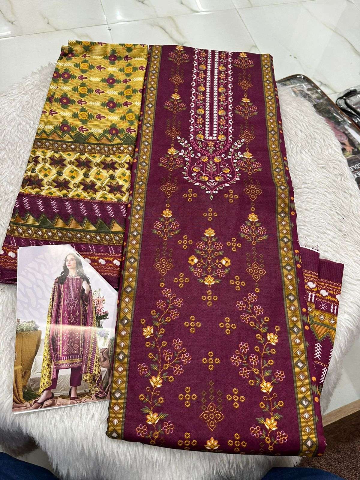 Falah Premium Cotton Collection Code - 50073 By Falah Designer Suits - 08