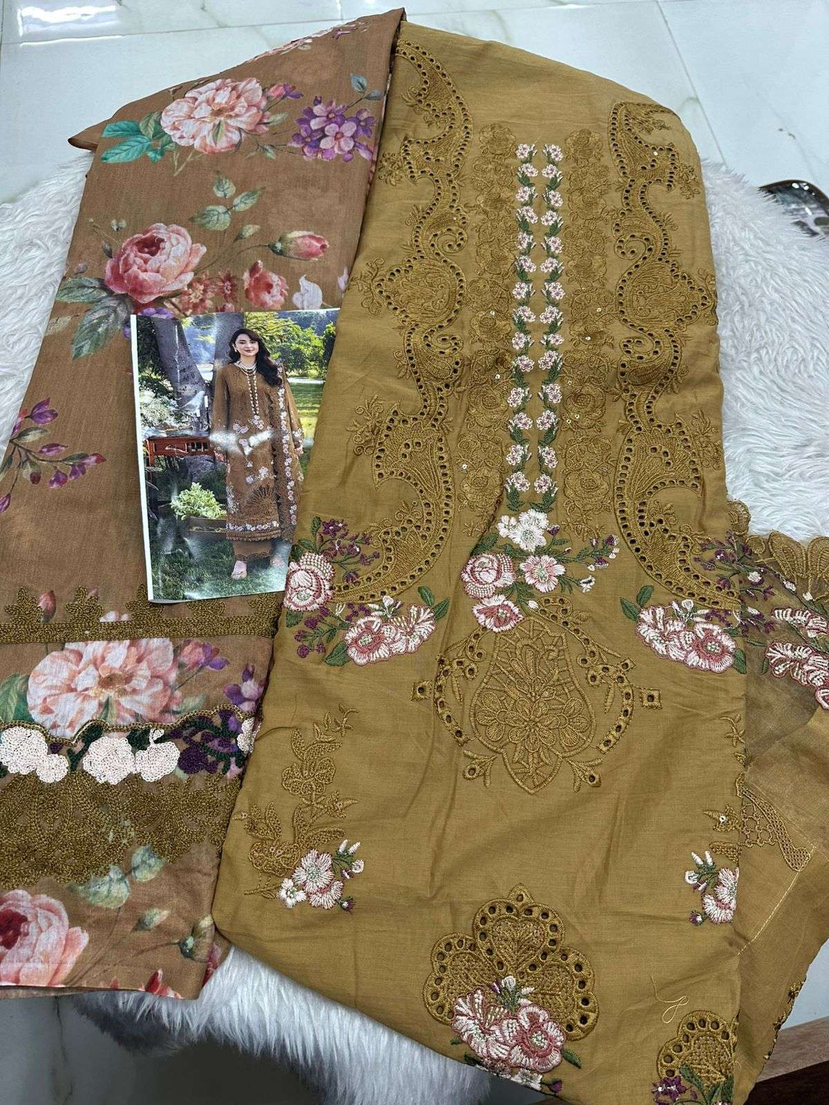 Falah Premium Cotton Collection Code - 50074 By Falah Designer Suits - 03