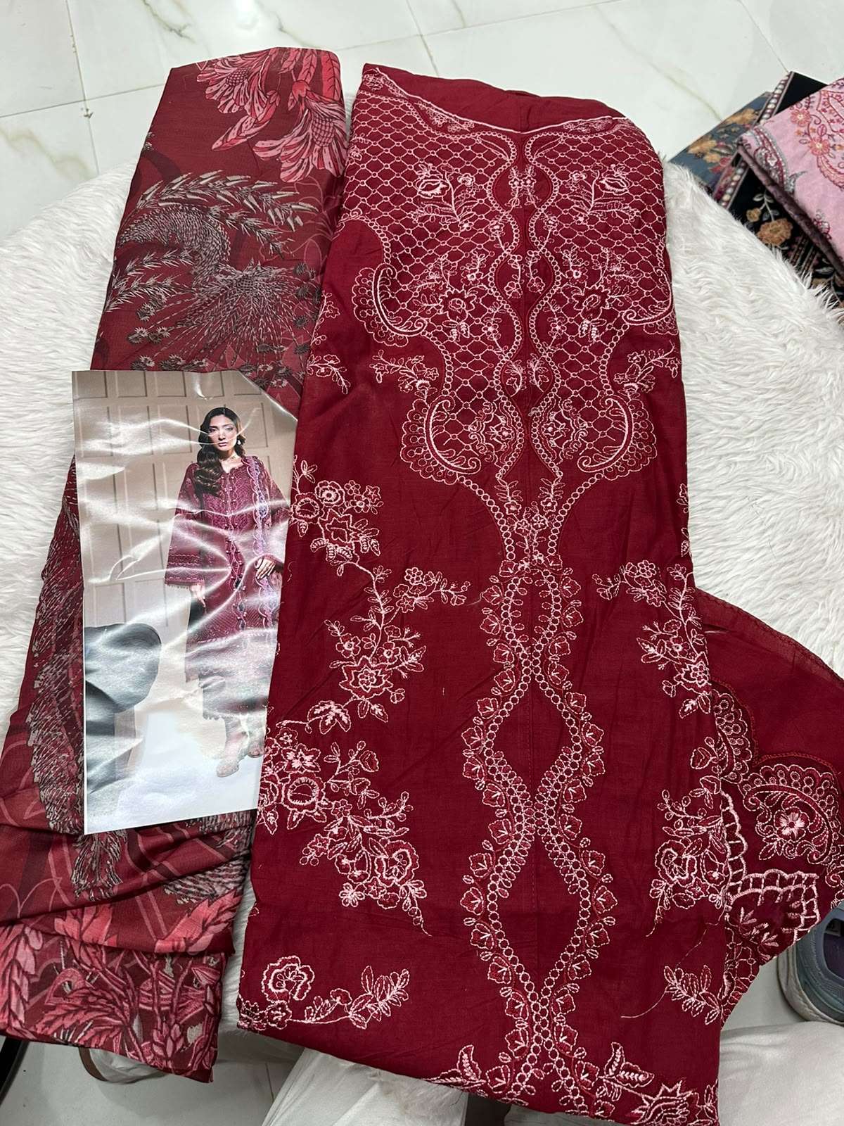 Falah Premium Cotton Collection Code - 50079 By Falah Designer Suit - 01 - 04 B