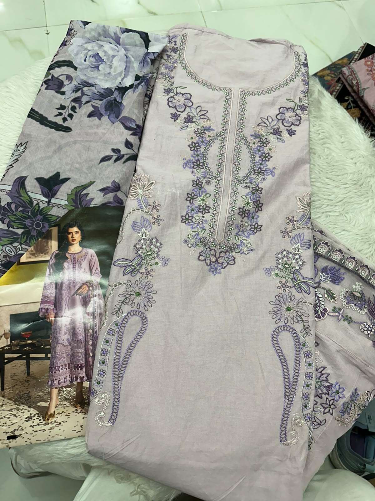Falah Premium Cotton Collection Code - 50079 By Falah Designer Suit - 01