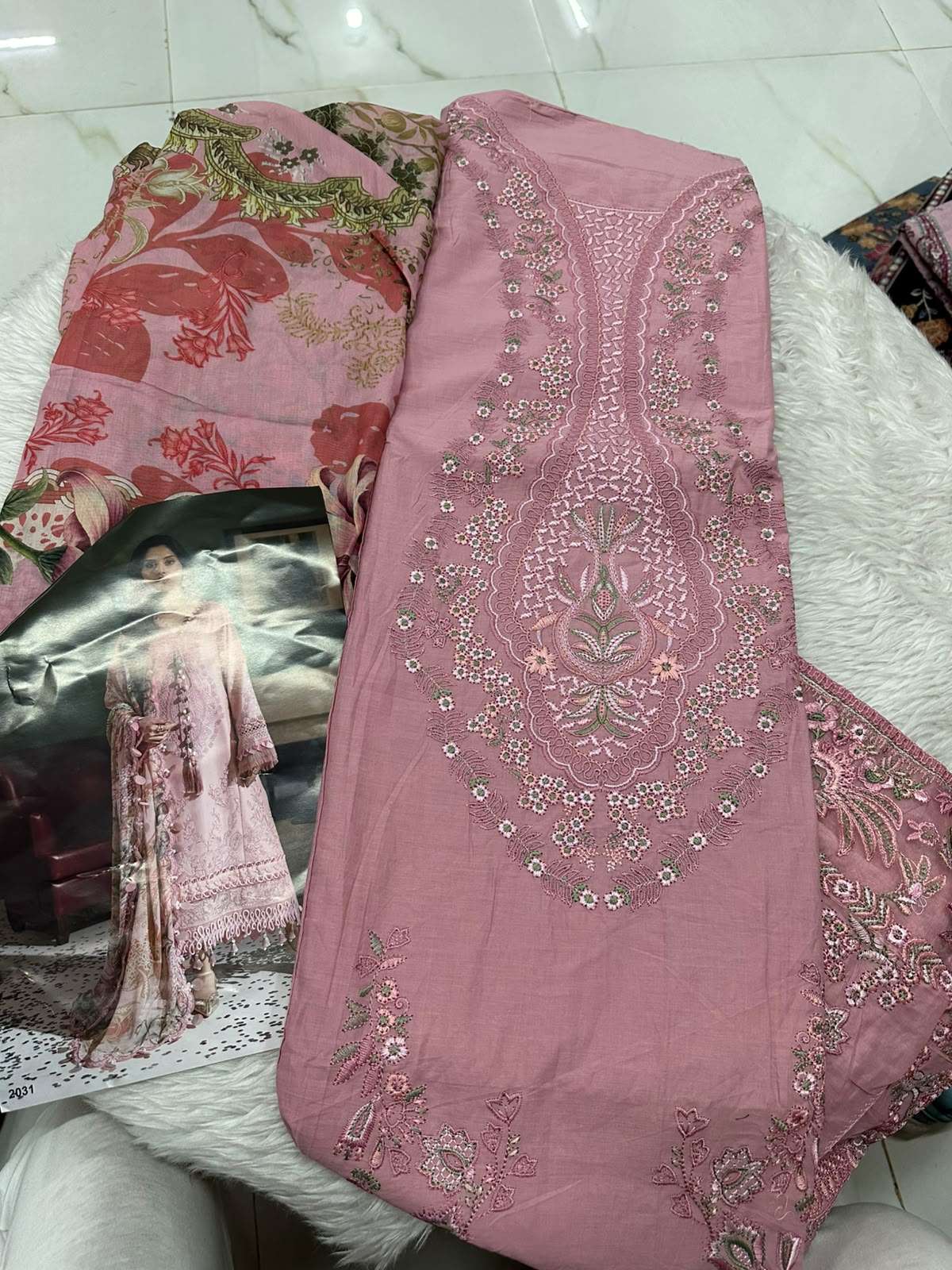 Falah Premium Cotton Collection Code - 50080 By Falah Designer Suits - 01 - 05 A