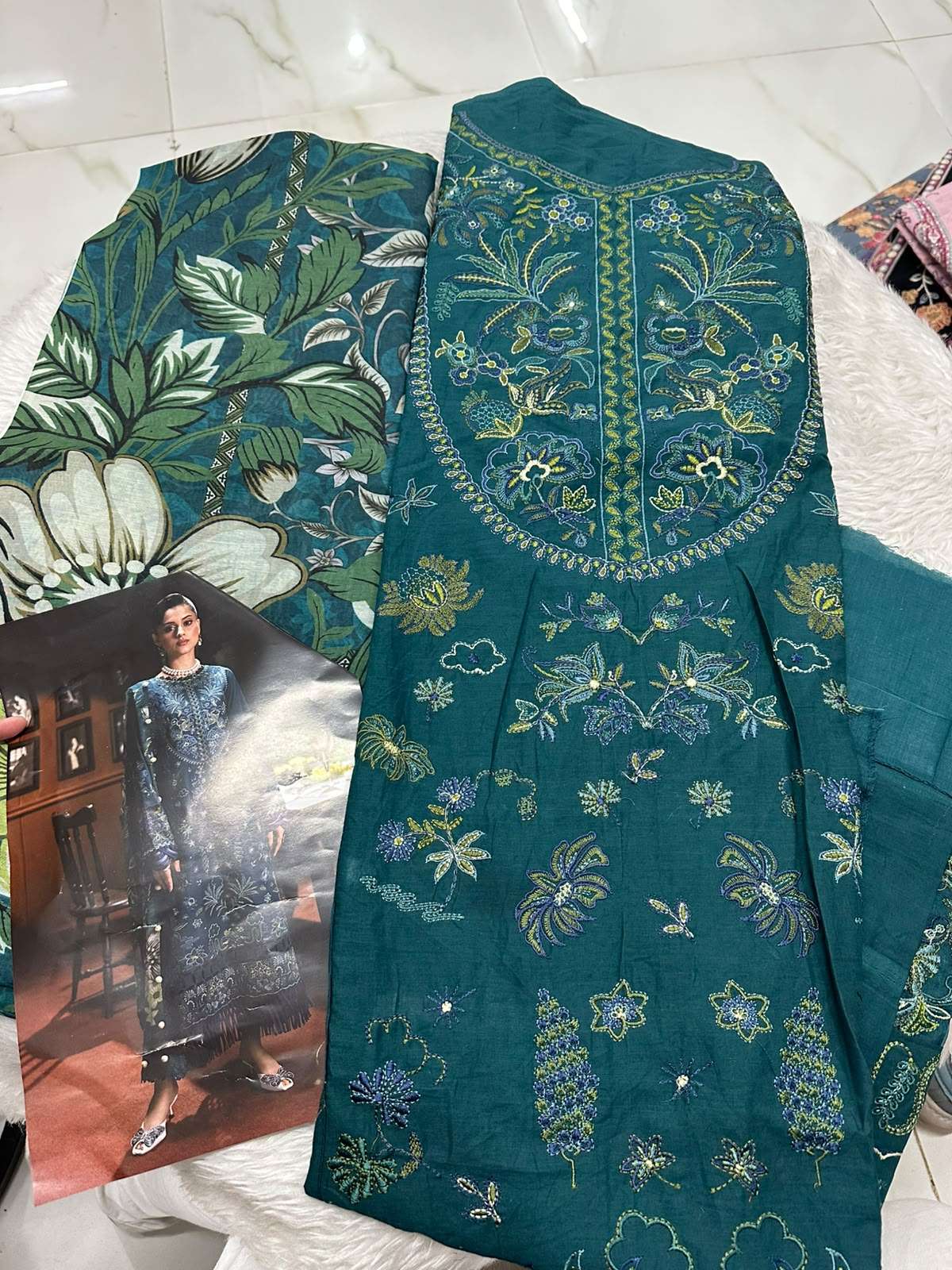 Falah Premium Cotton Collection Code - 50080 By Falah Designer Suits - 05