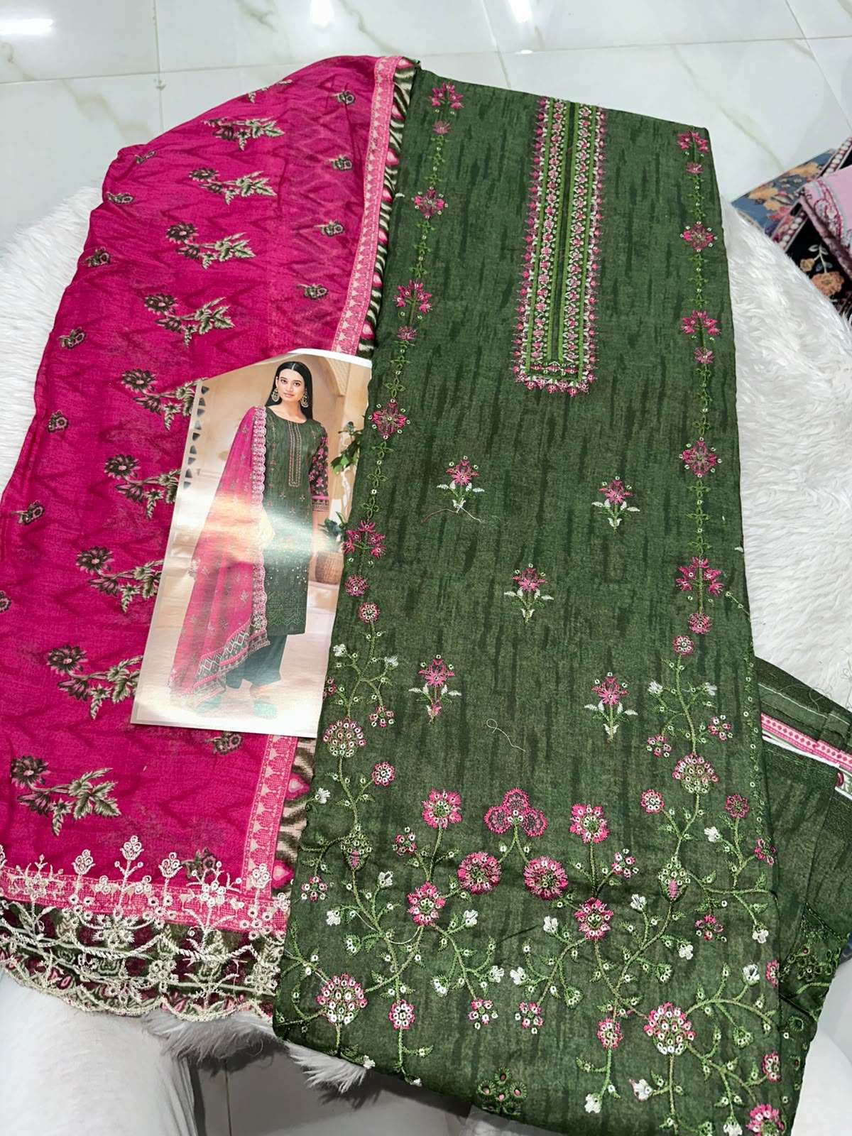 Falah Premium Cotton Collection Code - 50081 By Falah Designer Suits - 03