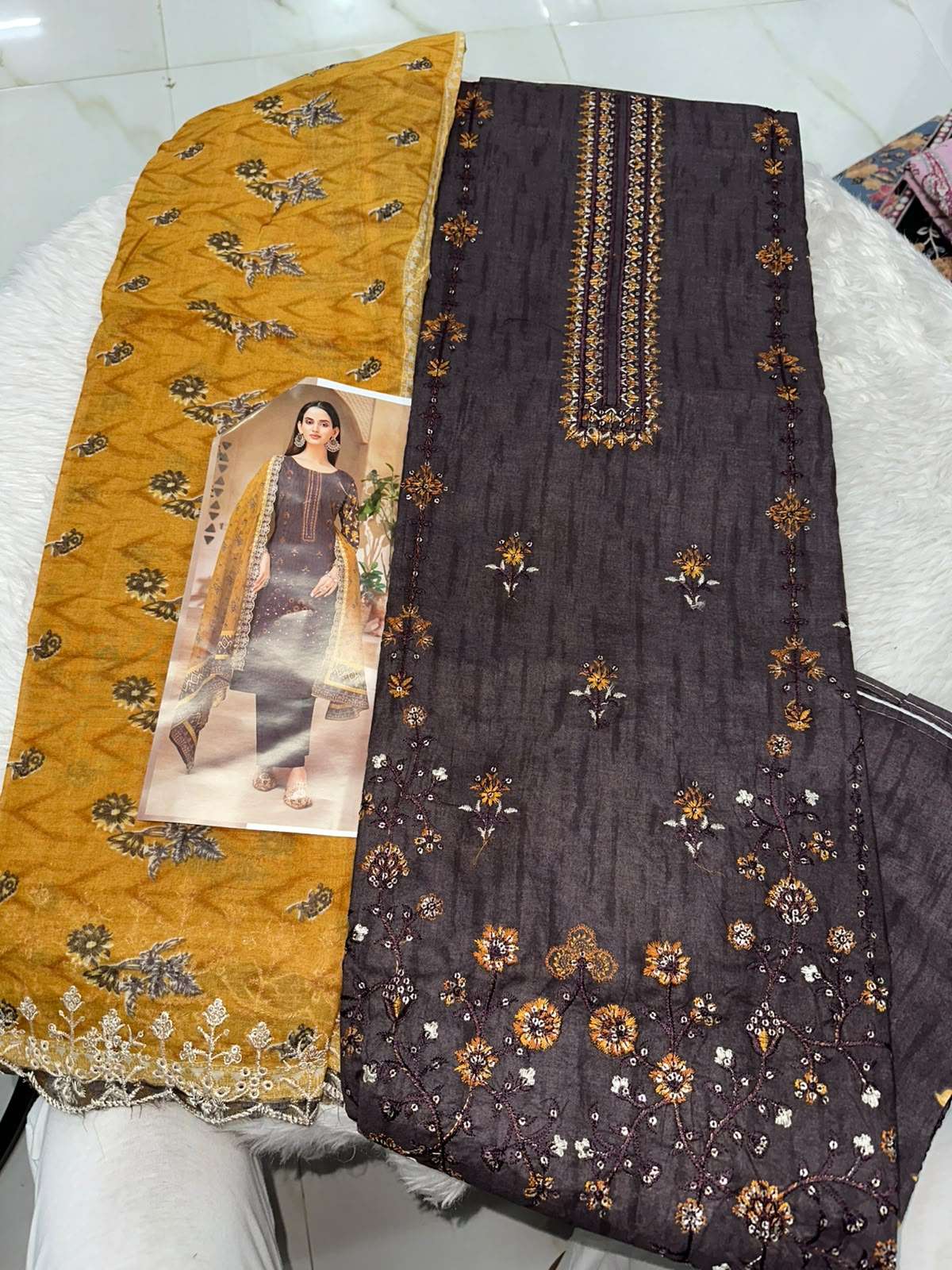 Falah Premium Cotton Collection Code - 50081 By Falah Designer Suits - 04