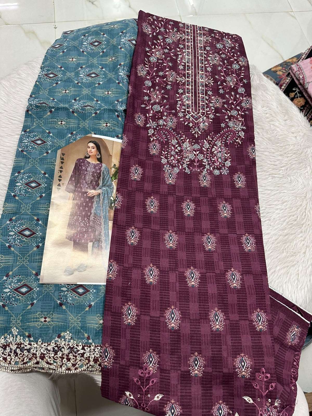 Falah Premium Cotton Collection Code - 50081 By Falah Designer Suits - 06