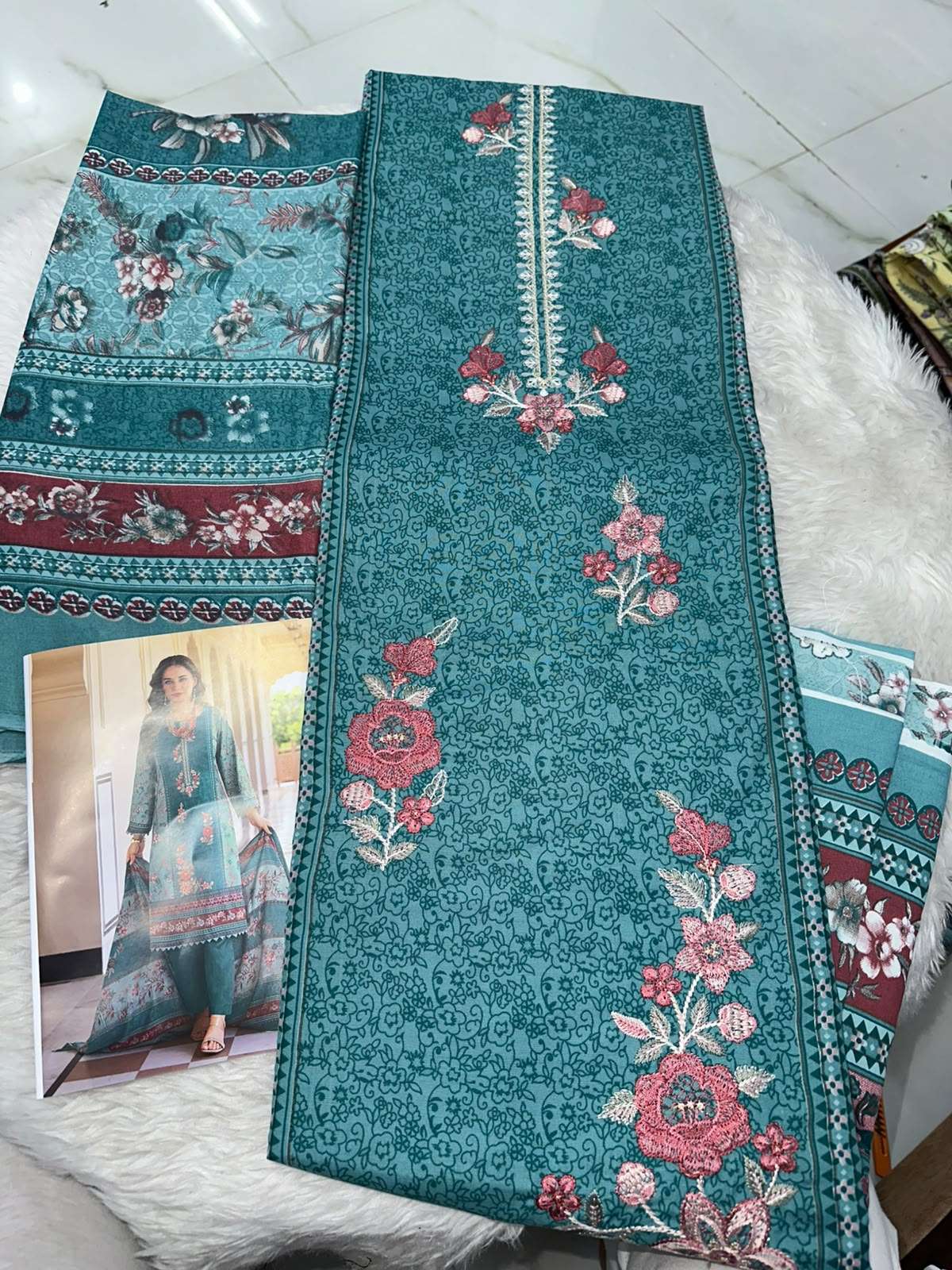 Falah Premium Cotton Collection Code - 50083 By Falah Designer Suits - 04