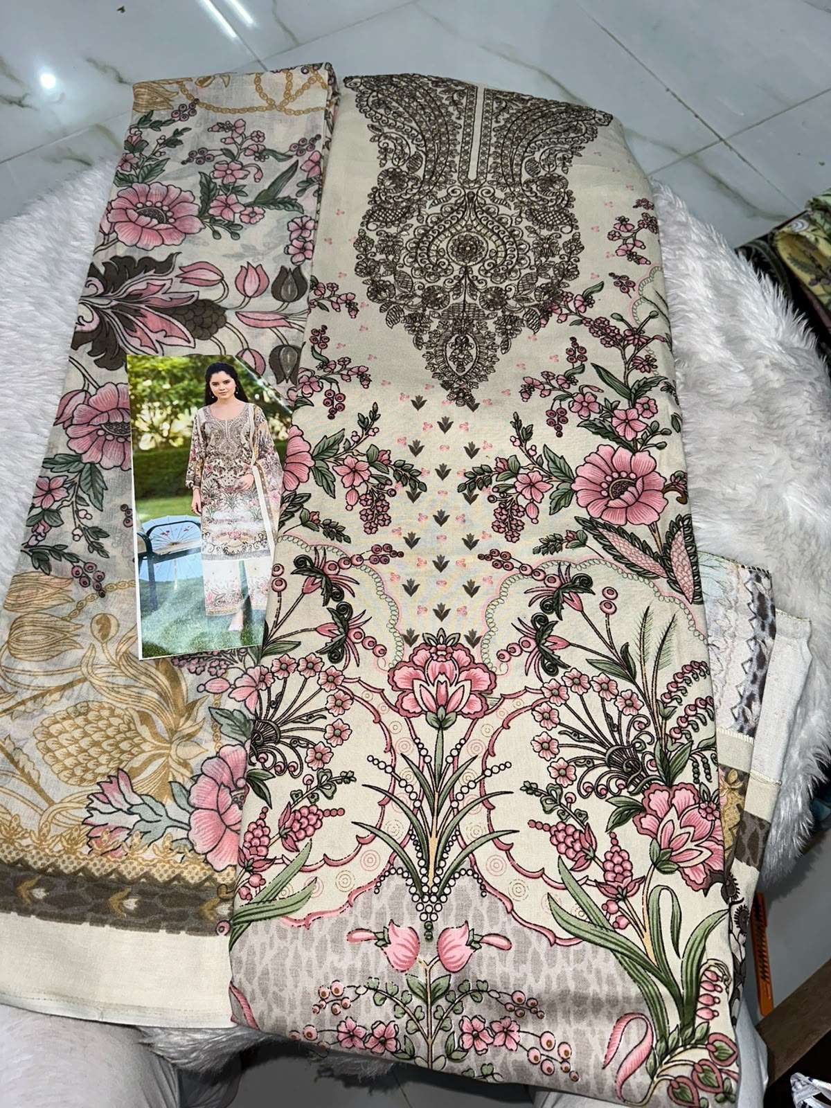 Falah Premium Cotton Collection Code - 50084 By Falah Designer Suits - 01 - 08