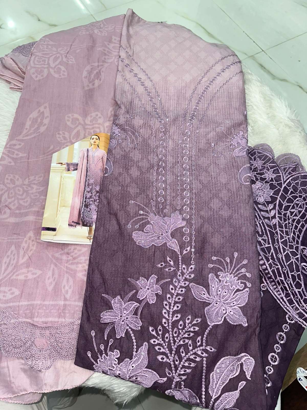 Falah Premium Cotton Collection Code - 50085 By Falah Designer Suits - 01
