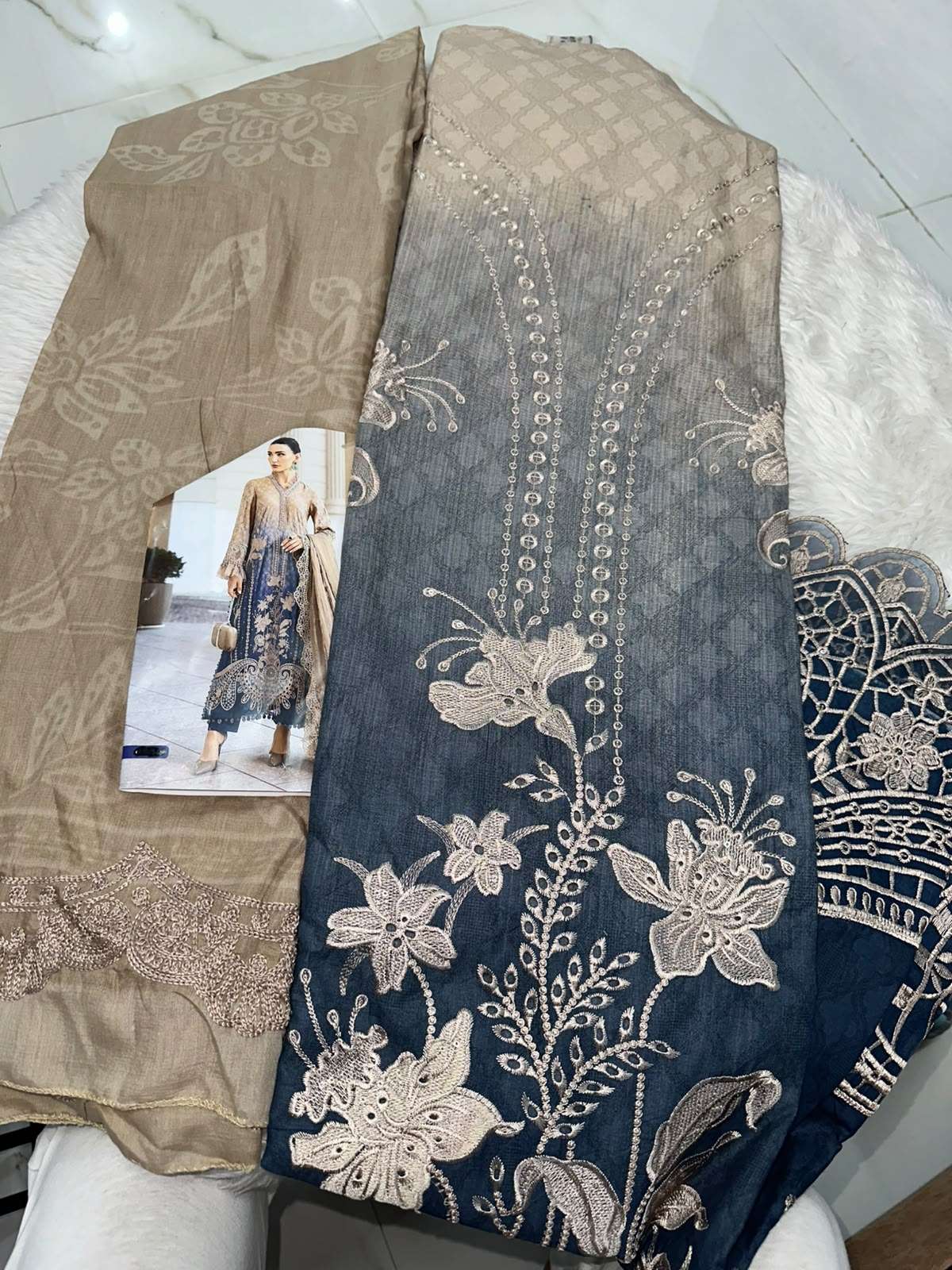 Falah Premium Cotton Collection Code - 50085 By Falah Designer Suits - 04