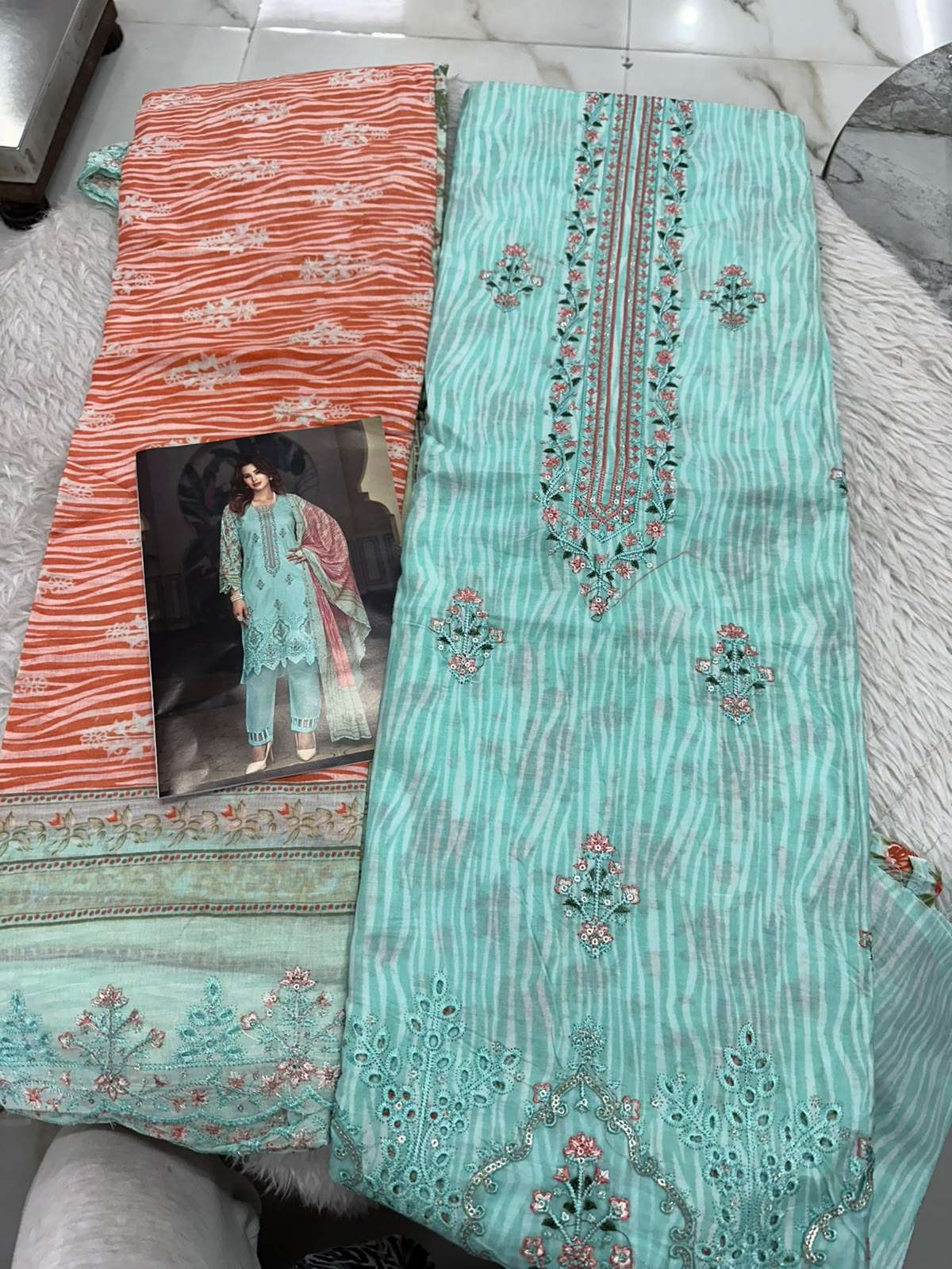 Falah Premium Cotton Collection Code - 50088 By Falah Designer Suits - 01