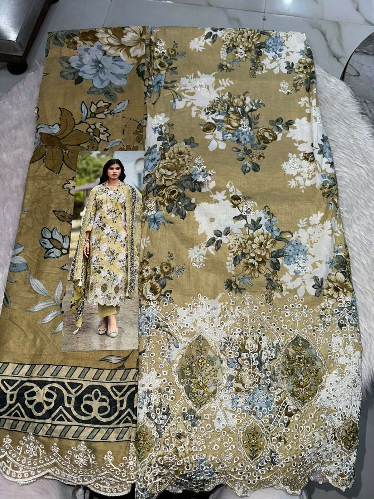 Falah Premium Cotton Collection Code - 50090 By Falah Designer Suits - 05