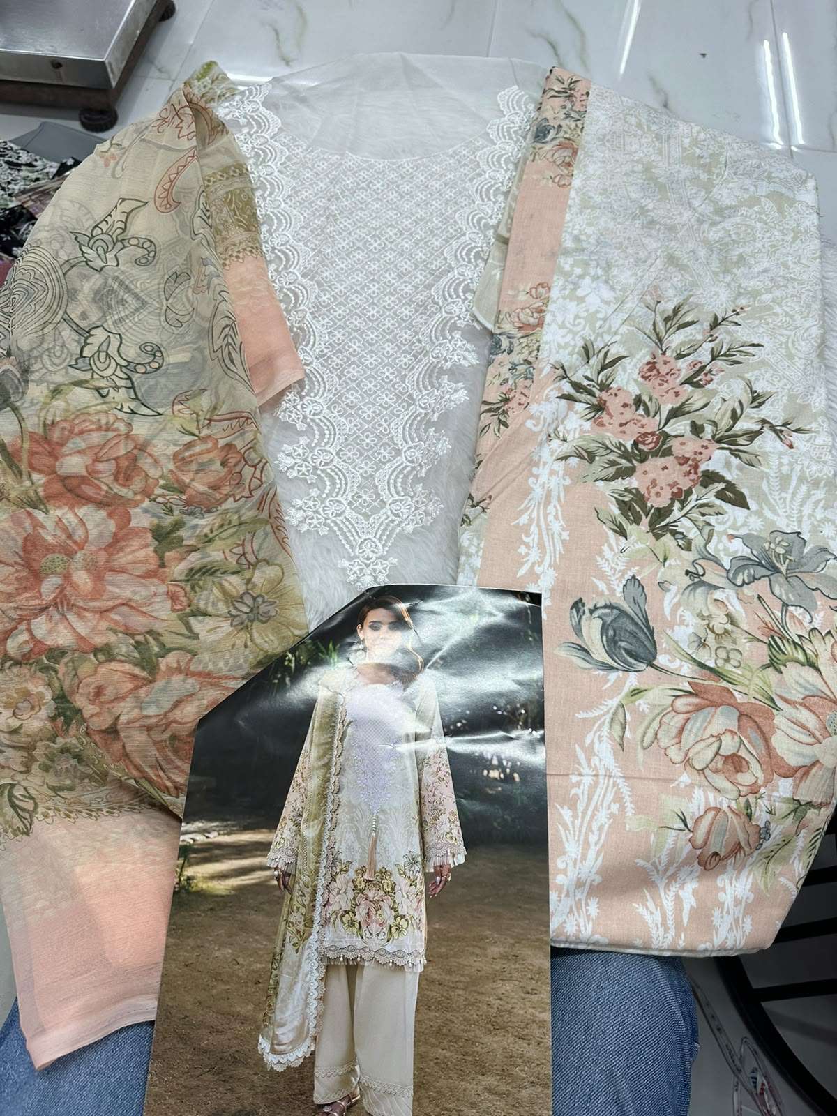 Falah Premium Cotton Collection Code - 50095 By Falah Designer Suit - 01 - 06 B