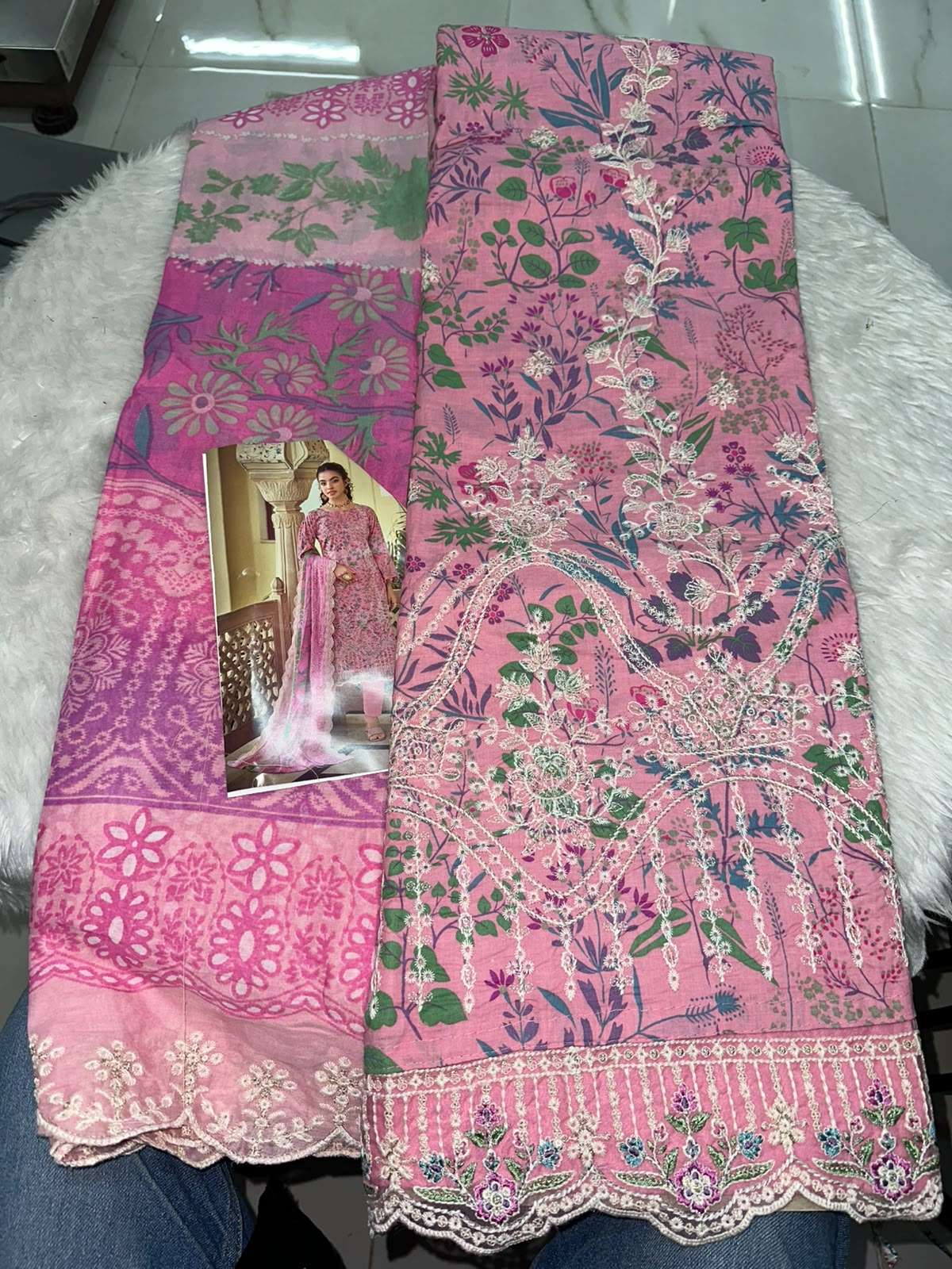 Falah Premium Cotton Collection Code - 50097 By Falah Designer Suits - 01 - 08