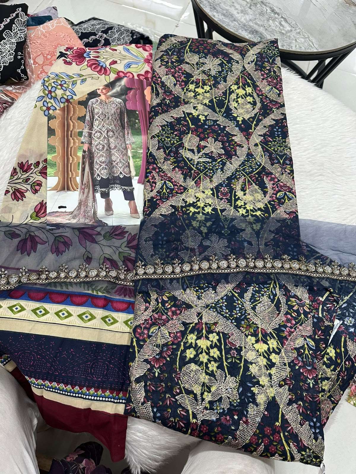Falah Premium Cotton Collection Code - 50101 By Falah Designer Suits - 01 - 08 A