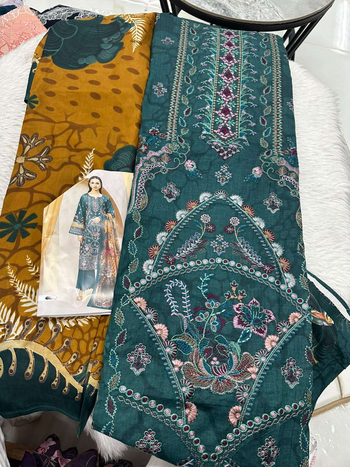 Falah Premium Cotton Collection Code - 50102 By Falah Designer Suits - 01 - 08 B