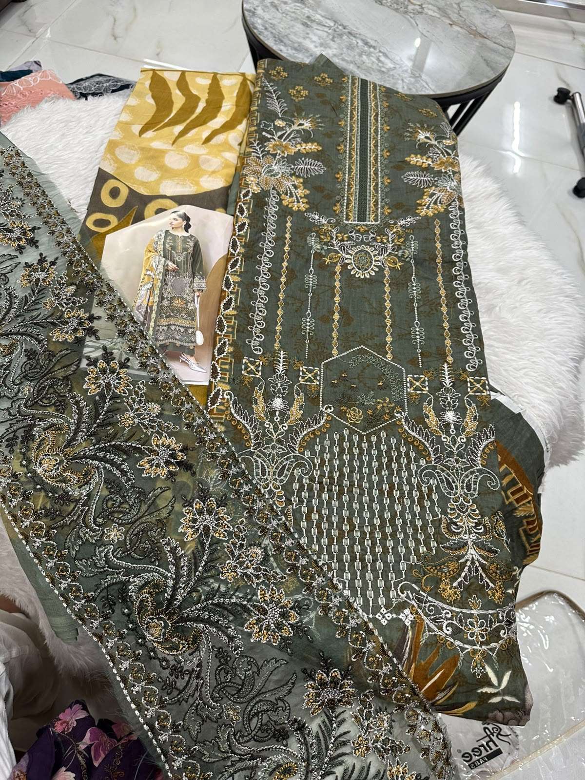 Falah Premium Cotton Collection Code - 50102 By Falah Designer Suits - 03