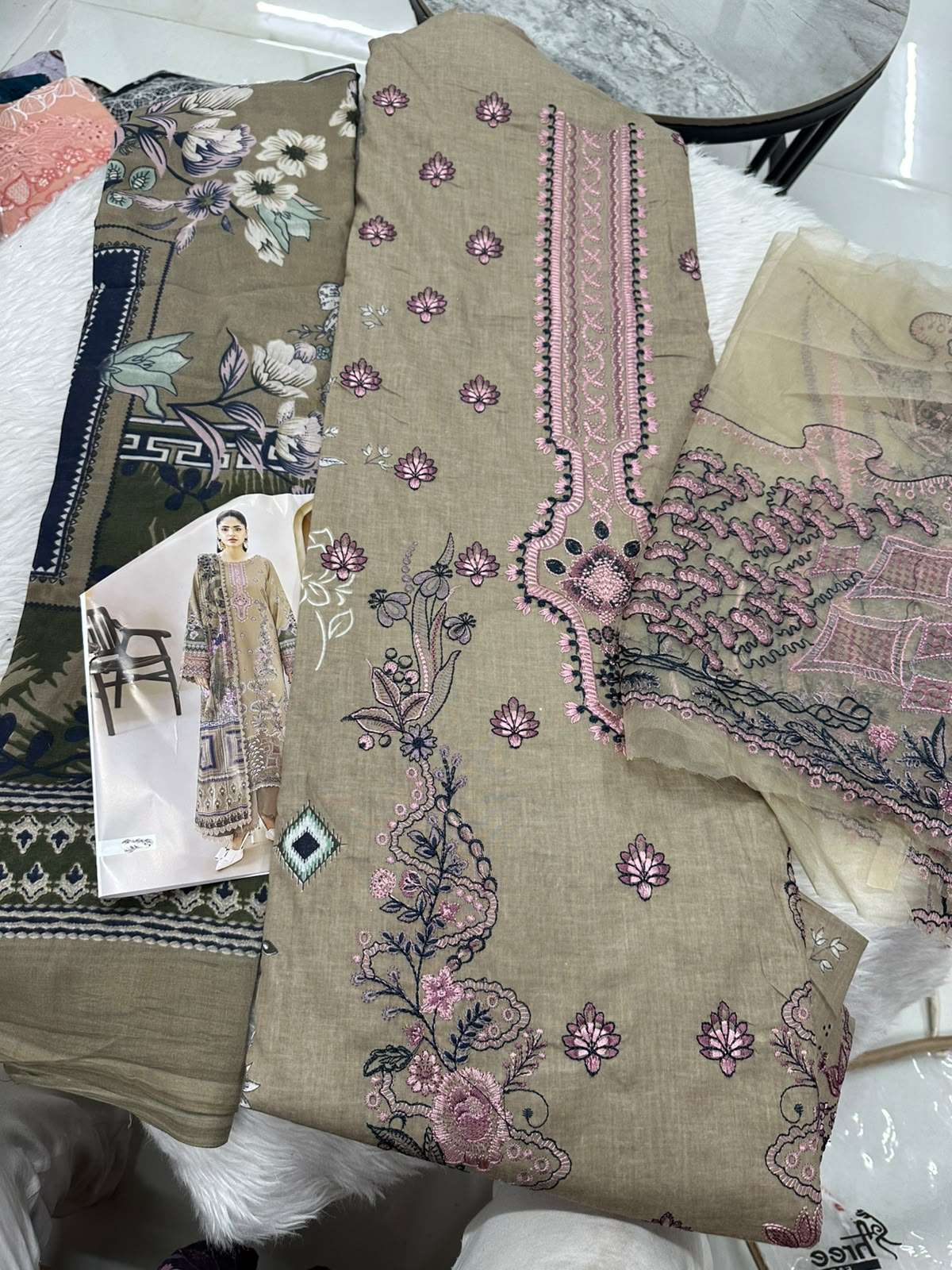 Falah Premium Cotton Collection Code - 50102 By Falah Designer Suits - 05
