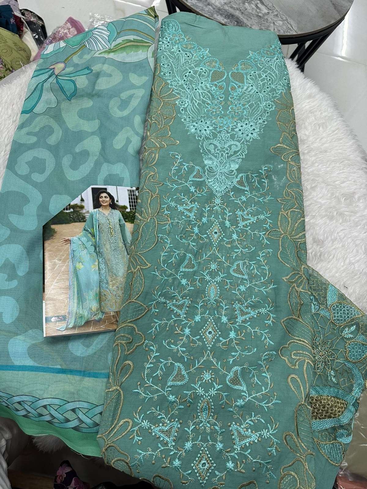 Falah Premium Cotton Collection Code - 50103 By Falah Designer Suits - 05
