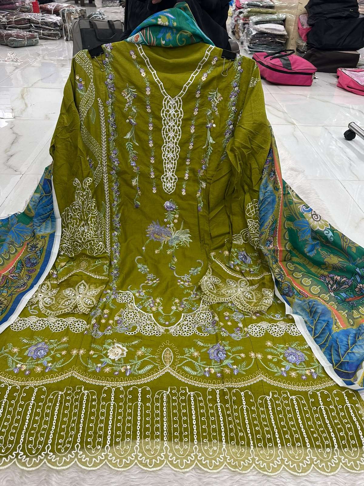 Falah Premium Cotton Collection Code - NOP08 By Falah Designer Suits - 01