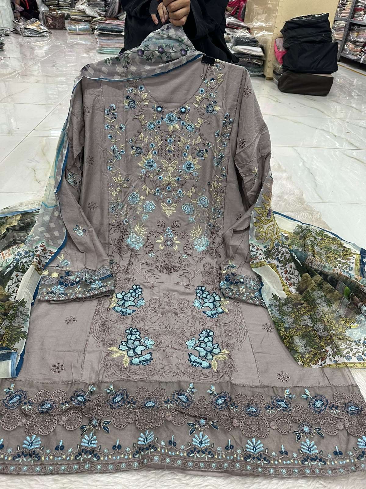 Falah Premium Cotton Collection Code - NOP08 By Falah Designer Suits - 16
