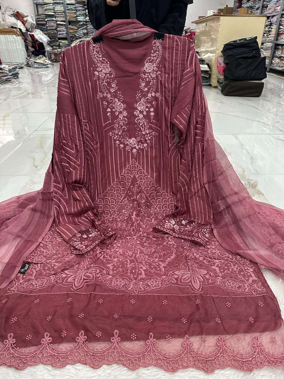 Falah Premium Party Wear Rayon Collection Code - NOP07 By Falah Designer Suits - 01 - 06