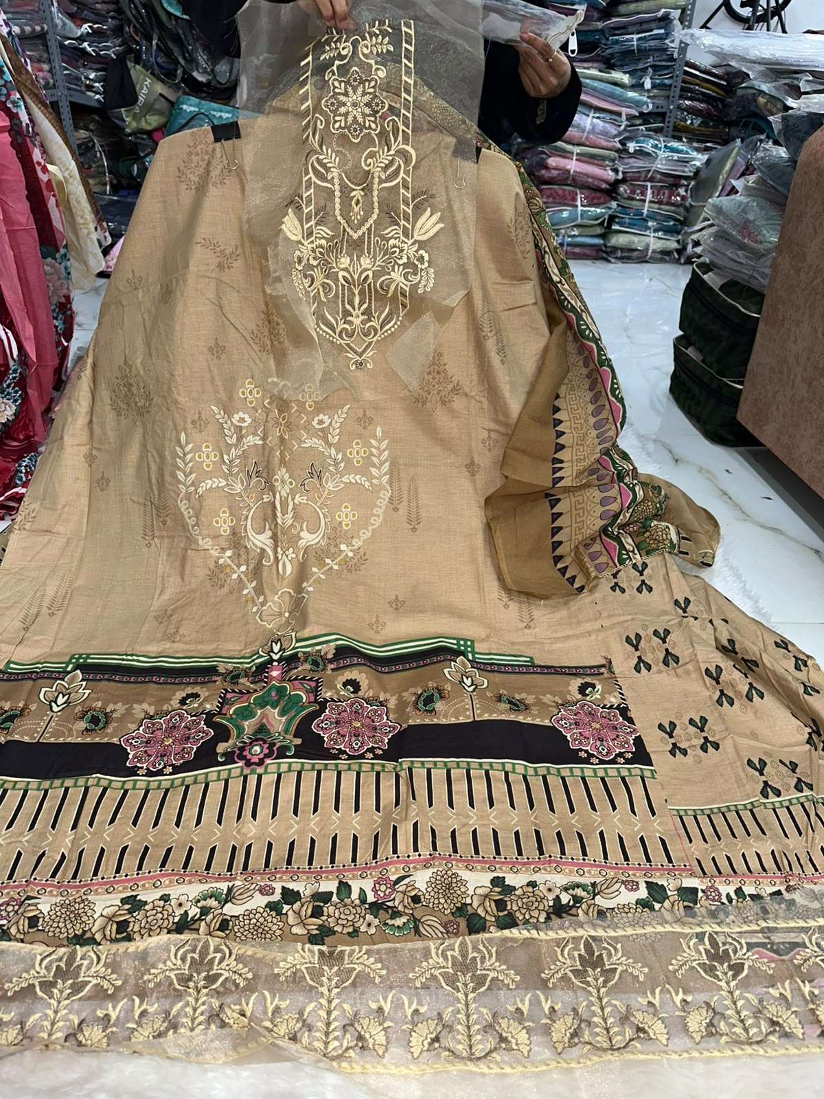 Falah Premium Pure Cotton Collection Code - NOP12 By Falah Designer Suits - 05