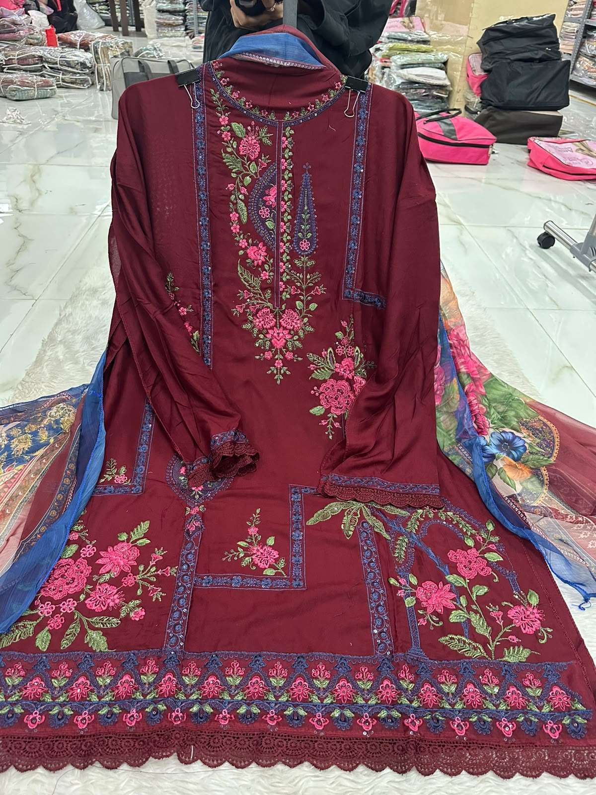 Falah Premium Rayon Collection Code - NOP10 By Falah Designer Suits - 04
